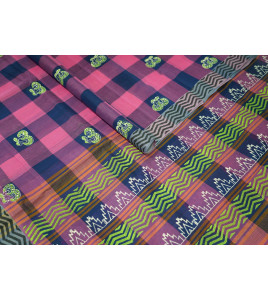 Salem Block Print Cotton Sarees
