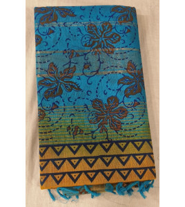 MANAMEDU BLOCK PRINTED SAREES WITH BLOUSE