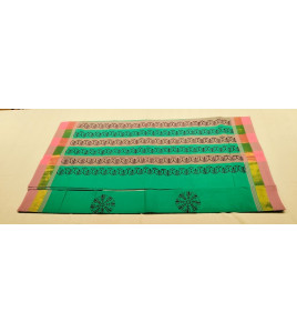 PL Salem Sarees Hand Block Printed Saree
