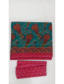 POWERLOOM PRINTED SAREES WITH BLOUSE
