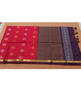 SOFT SILK SAREE WITH BLOUSE