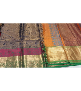 SOFT SILK SAREE WITH BLOUSE