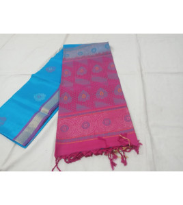 SOFT SILK SAREE WITH BLOUSE