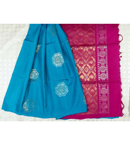 SOFT SILK SAREE WITH BLOUSE