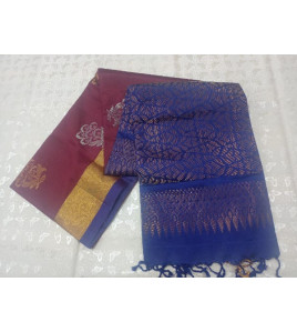 SOFT SILK SAREE WITH BLOUSE