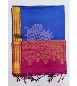 SOFT SILK SAREE WITH BLOUSE