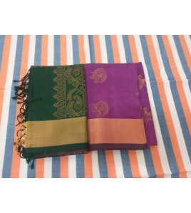 SOFT SILK SAREE WITH BLOUSE