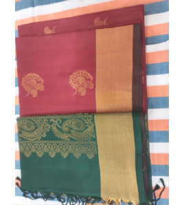 SOFT SILK SAREE WITH BLOUSE