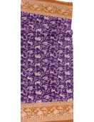 60s PRINTED COTTON SAREE