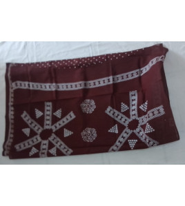 PL COTTON SAREES WITH WAX DOT PRINT DESIGNS