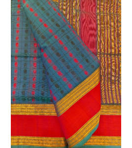 PMK 1000 BUTTA SILK COT SAREES