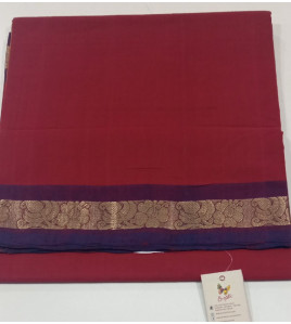 60S COTTON SAREE WITH HF ZARI BORDER