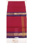 60S COTTON SAREE WITH HF ZARI BORDER