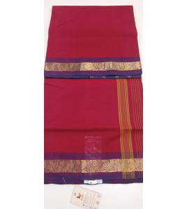 60S COTTON SAREE WITH HF ZARI BORDER
