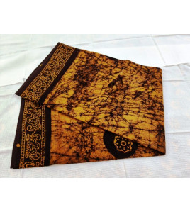 PL COTTON SAREES WITH SOLID WAX CRACK DESIGNS