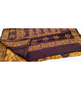 PL COTTON SAREES WITH SOLID WAX CRACK DESIGNS