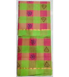SALEM BLOCK PRINT COTTON SAREES