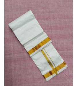 PURE SILK AND HF ZARI DHOTHY