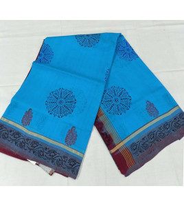 SALEM BLOCK PRINT COTTON SAREES