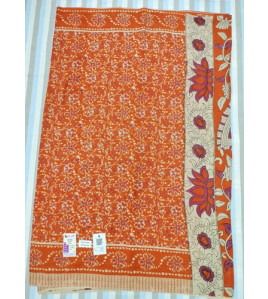 KALAMKARI PRINTED COTTON SAREE