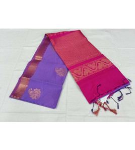 PL Polyester Big Butta Softee saree Jacquard