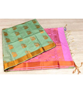 PL Polyester Big Butta Softee saree Jacquard