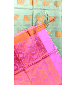 PL Polyester Big Butta Softee saree Jacquard