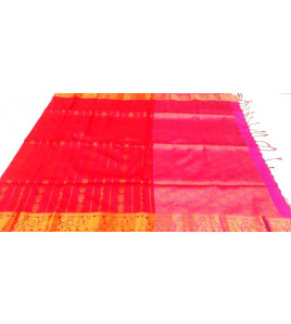 PL Polyester Big Butta Softee saree Jacquard