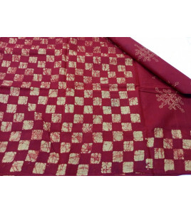 PL COTTON SAREES WITH SOLID WAX CRACK DESIGNS