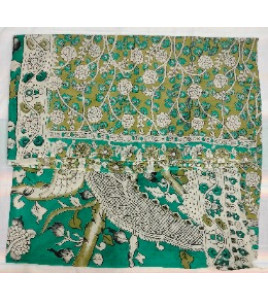 KALAMKARI PRINTED COTTON SAREE