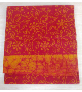 PL COTTON SAREES WITH SOLID WAX CRACK DESIGNS