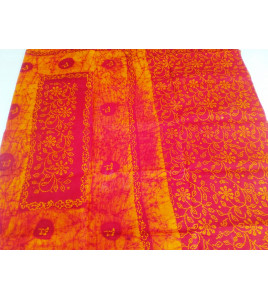PL COTTON SAREES WITH SOLID WAX CRACK DESIGNS