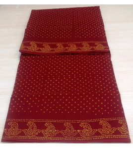 PL COTTON SAREES WITH WAX DOT PRINT DESIGNS