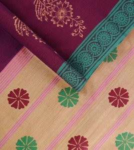SALEM BLOCK PRINT COTTON SAREES