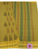 PL Salem Sarees Hand Block Printed Saree