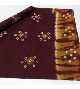 PL COTTON SAREES WITH WAX DOT PRINT DESIGNS