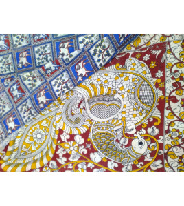 KALAMKARI PRINTED COTTON SAREE