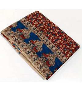 KALAMKARI PRINTED COTTON SAREE