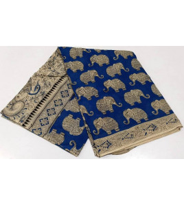 KALAMKARI PRINTED COTTON SAREE