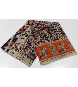 KALAMKARI PRINTED COTTON SAREE