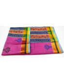 PL Salem Sarees Hand Block Printed Saree