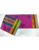 PL Salem Sarees Hand Block Printed Saree