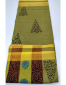 PL Salem Sarees Hand Block Printed Saree