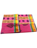 PL Salem Sarees Hand Block Printed Saree