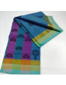 PL Salem Sarees Hand Block Printed Saree