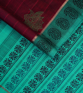 SALEM BLOCK PRINT COTTON SAREES