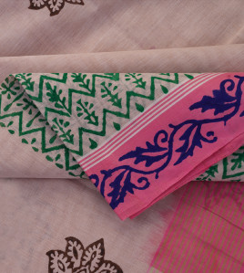 SALEM BLOCK PRINT COTTON SAREES