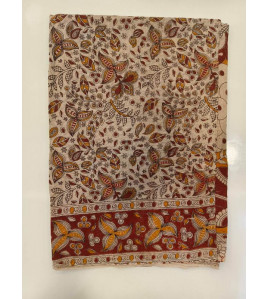 KALAMKARI PRINTED COTTON SAREE