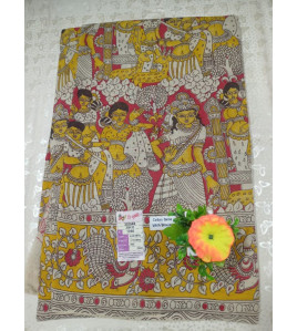 KALAMKARI PRINTED COTTON SAREE