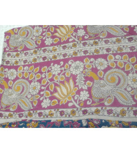 KALAMKARI PRINTED COTTON SAREE